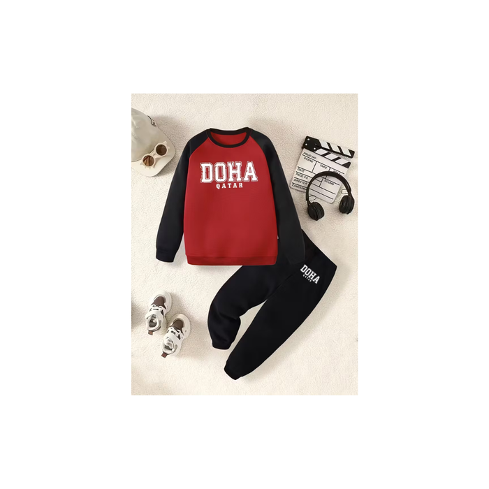 Doha vibe Boys’ Shirt & Pants Set