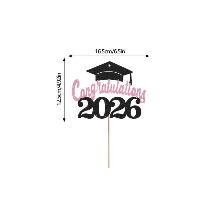 2026 Graduation Cake Decorations
