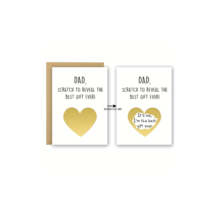 Heart Scratch-Off Card for Dad
