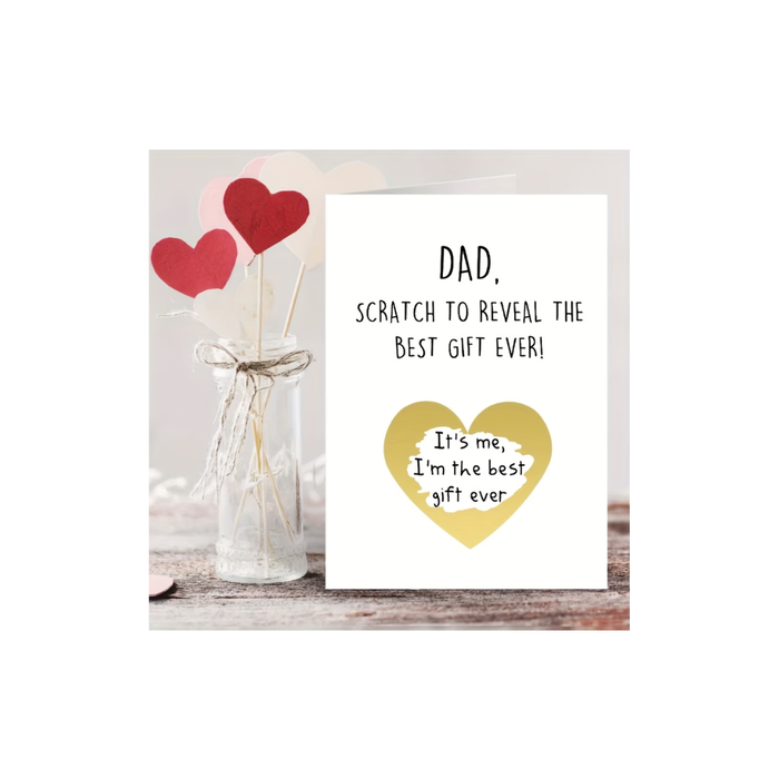 Heart Scratch-Off Card for Dad