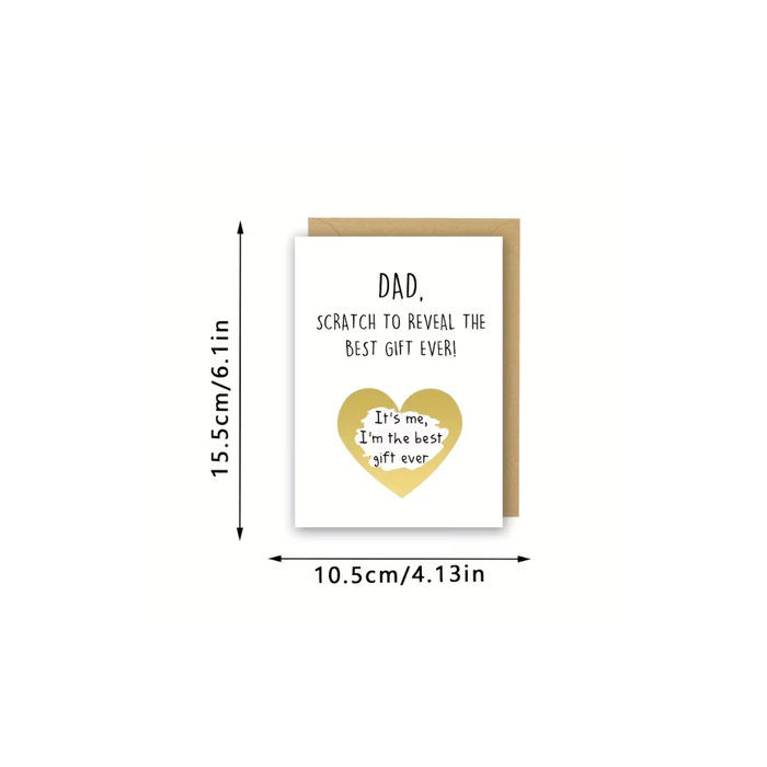 Heart Scratch-Off Card for Dad