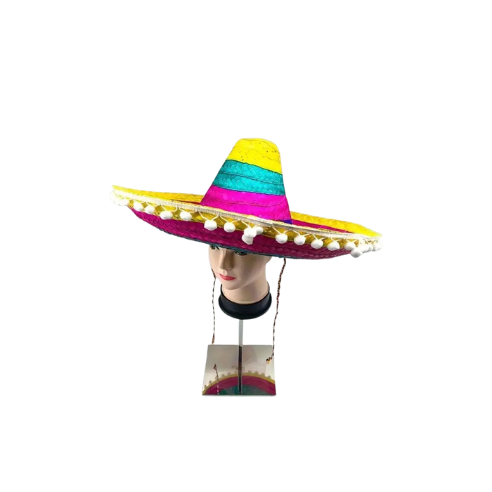 Mexican Sombrero Party Hat Multicolor Fiesta  قبعة سومبريرو مكسيكية للحفلات متعددة الألوان