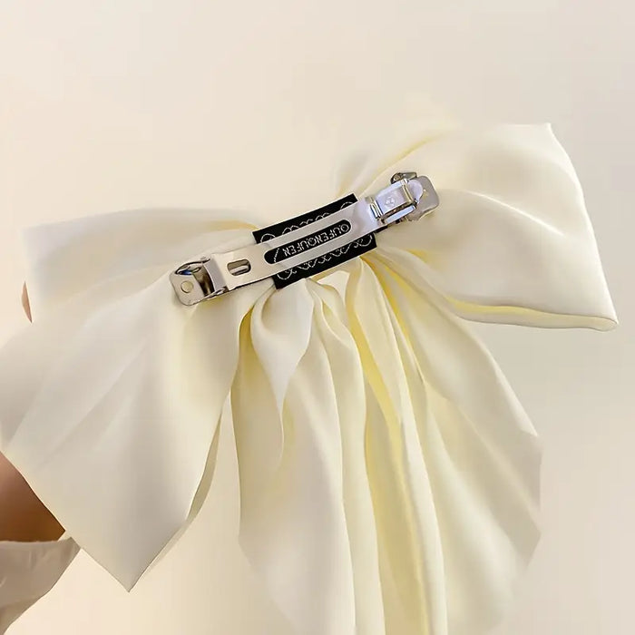 White Butterfly Bow Hair Clip