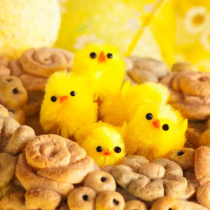 Easter Charm Mini Yellow Chicks 12pcs Set
