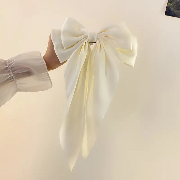 White Butterfly Bow Hair Clip