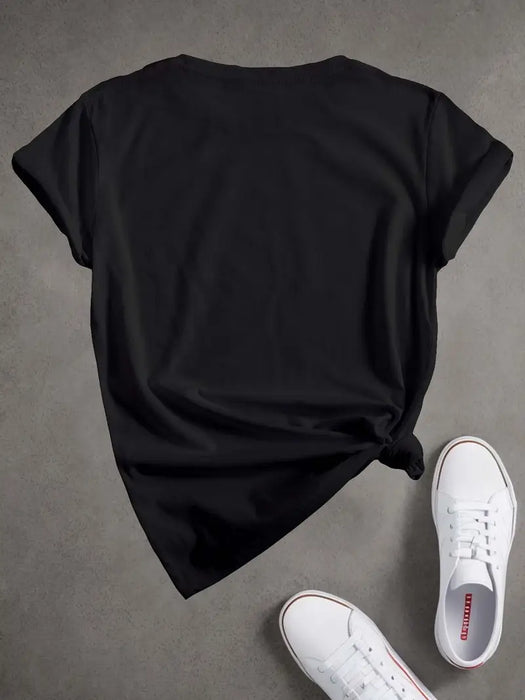 Qatar Flag Heart Crew Neck T-Shirt