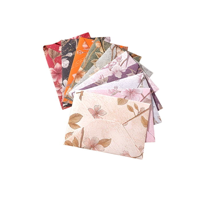 Elegant Floral Brocade Envelopes