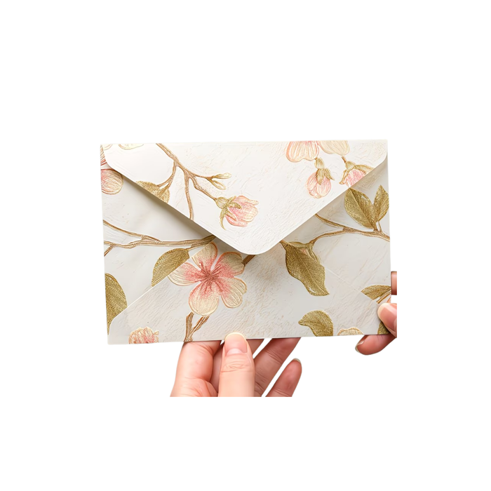 Elegant Floral Brocade Envelopes
