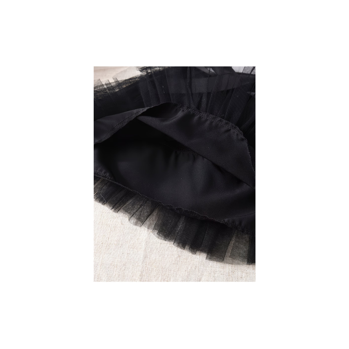 Girls Black Tulle Party skirt