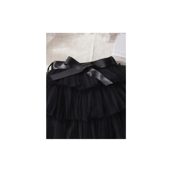 Girls Black Tulle Party skirt