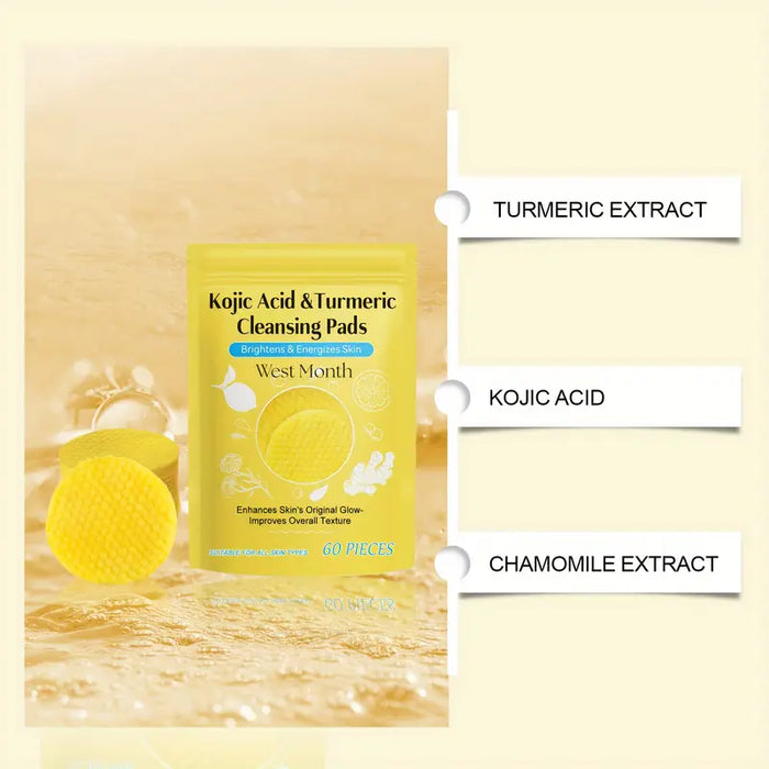 Kojic Acid & Turmeric Cleansing Pads (60pcs)