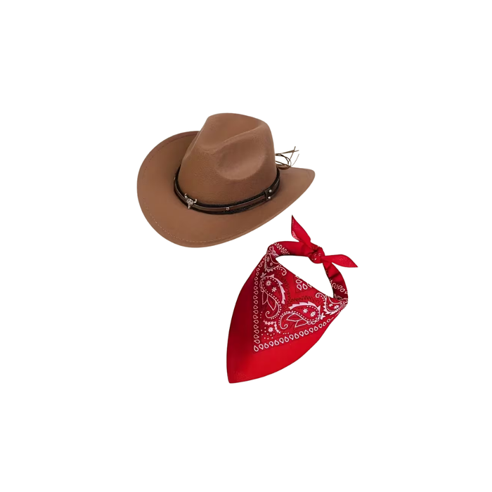 Cowboy Costume Set – Hat & Scarf (2PCS)