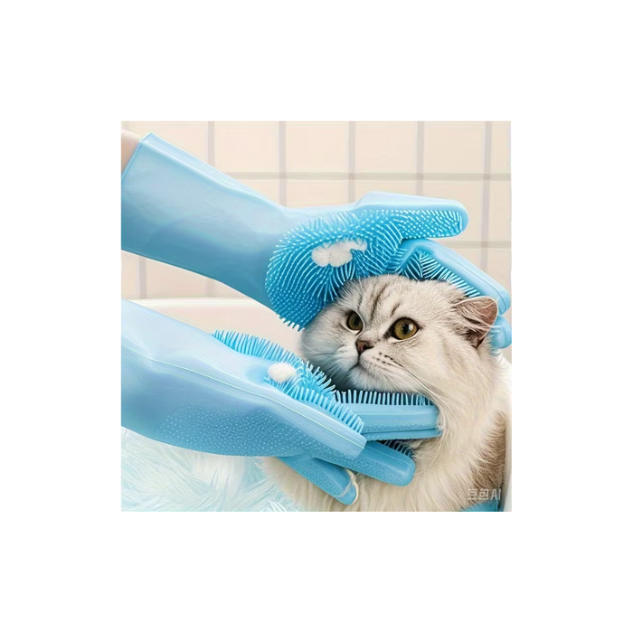 Pet Bath & Massage Gloves for Dogs &Cats