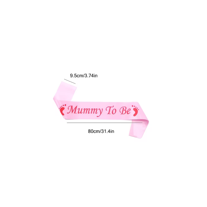 “Mummy to Be & Daddy to Be” Sashes (2PCS)
