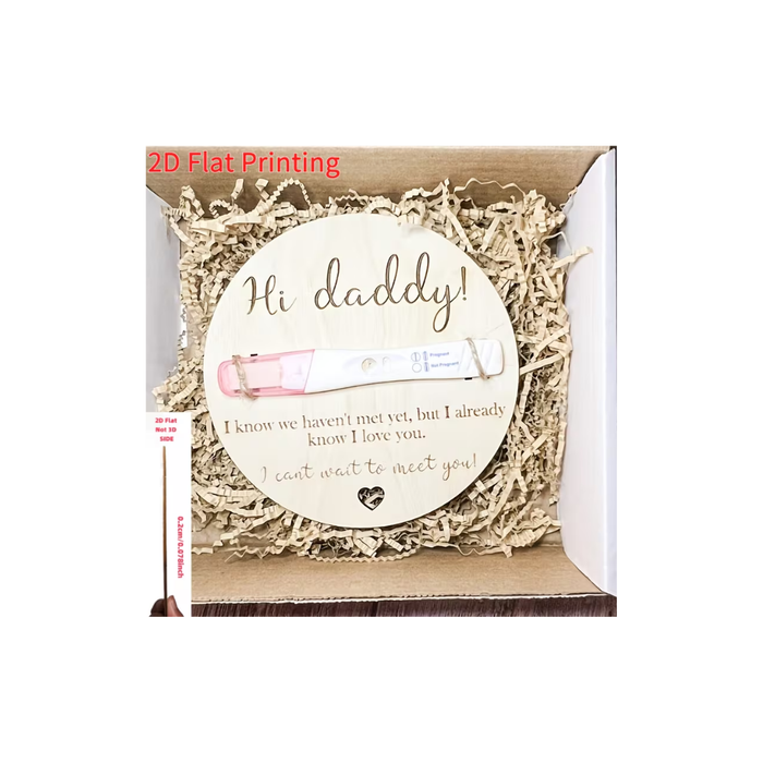Pregnancy Announcement Wooden Plaque for Dad