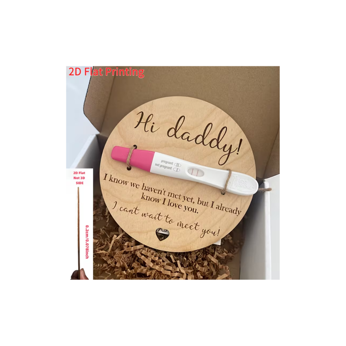 Pregnancy Announcement Wooden Plaque for Dad