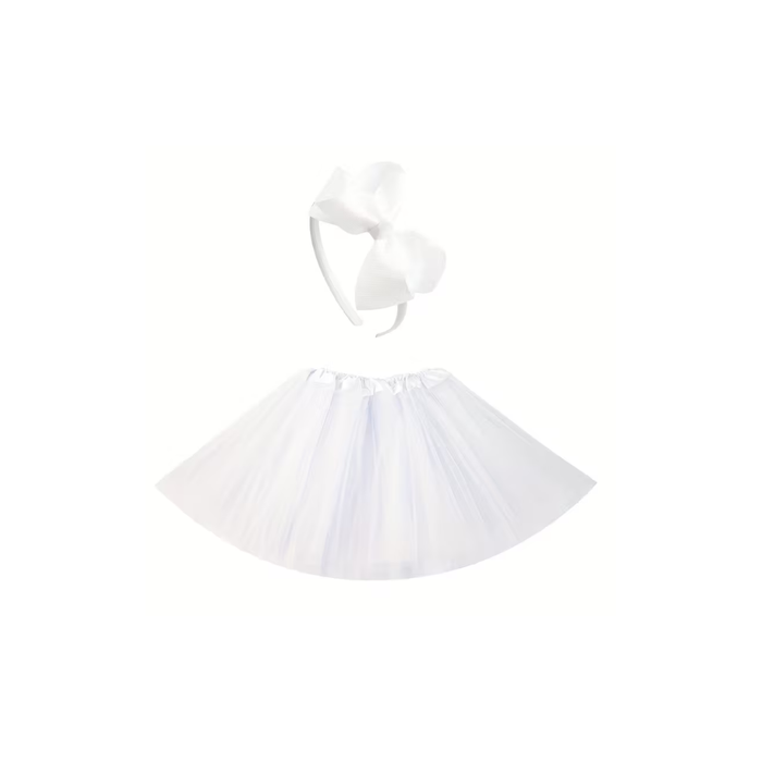 Girls’ 2pcs Tutu Skirt & Bow Headband Set
