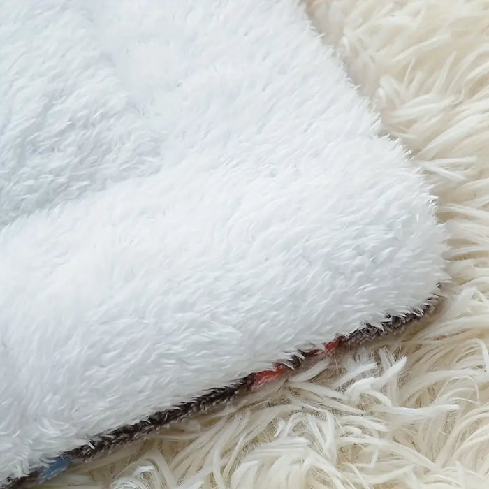 Premium Plush Reversible Grey Pet Blanket