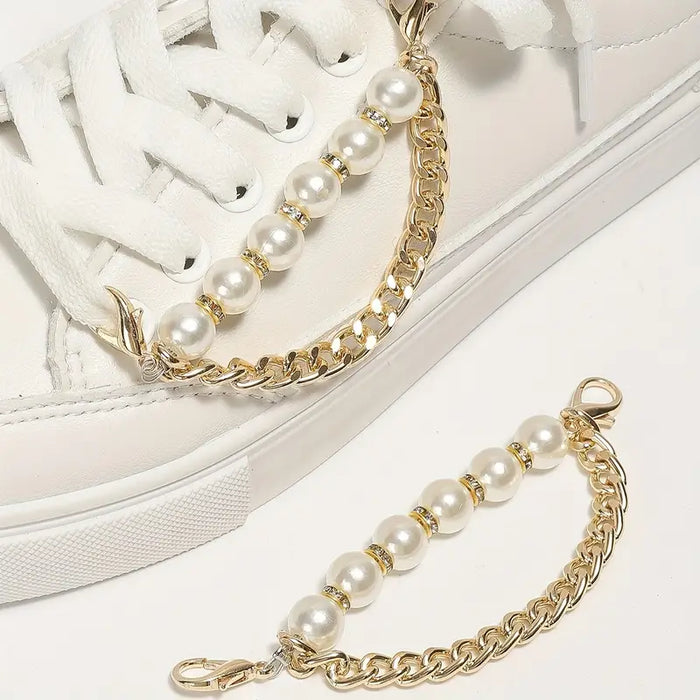 Pearl Shoe Link Chains – 1 Pair
