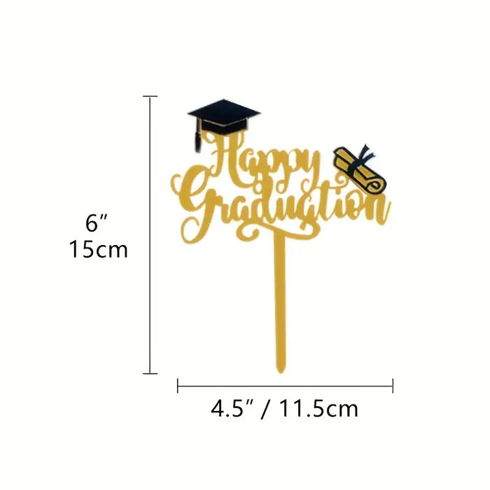 Graduation Acrylic Cake Topper