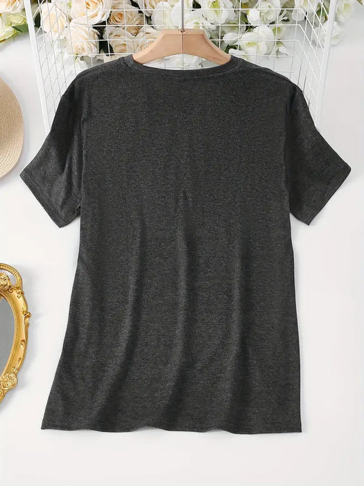 "Double Trouble" Grey Matching T-Shirt Set