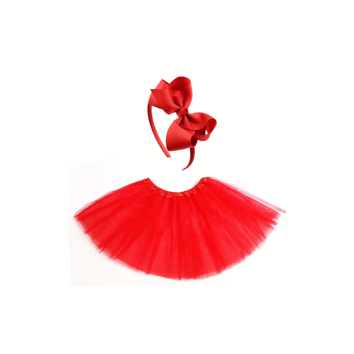 Girls’ 2pcs Tutu Skirt & Bow Headband Set