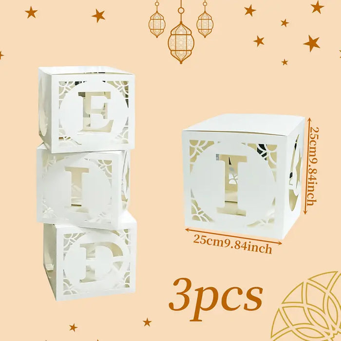 Eid Glow Balloon Box Set – 3pcs