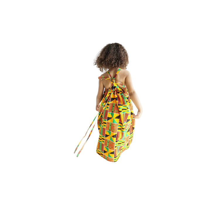 Girls’ African Bohemian Sleeveless Dress 5-6 years