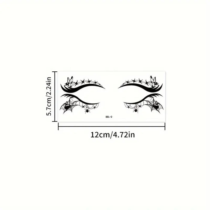 Halloween Eye Makeup Stickers 12pcs Set