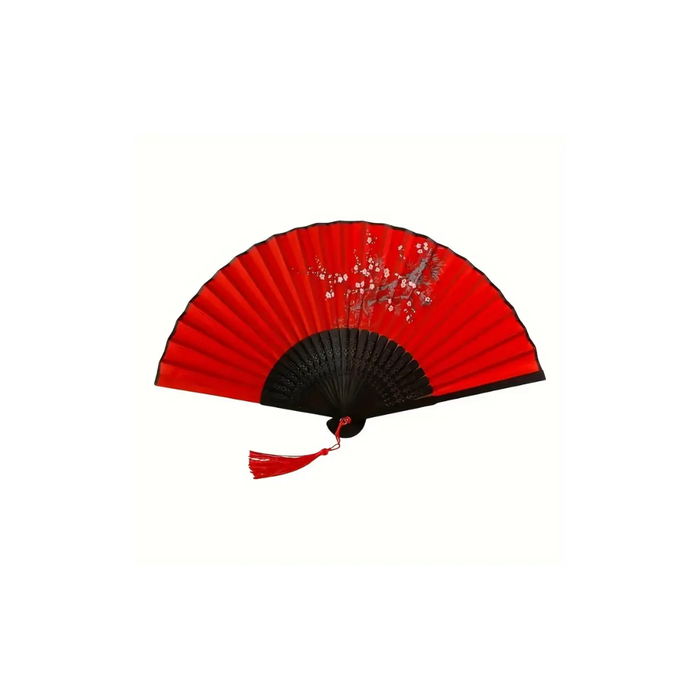 Vintage Silk Folding Hand Fan – Chinese &amp; Japanese Style