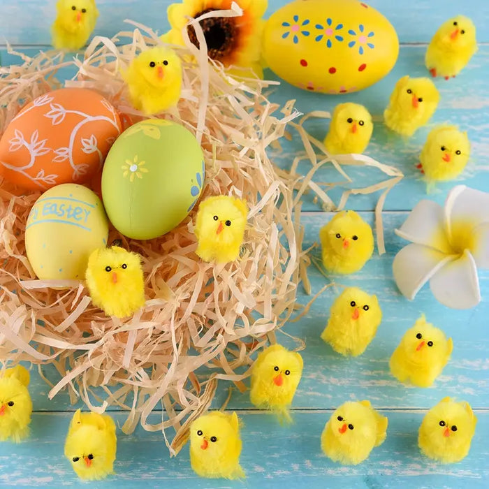 Easter Charm Mini Yellow Chicks 12pcs Set
