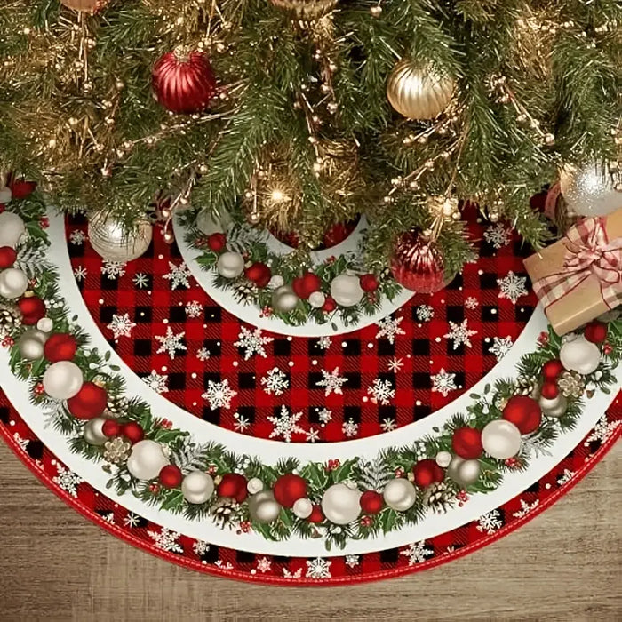 Glam Angel-Themed Christmas Tree Rug