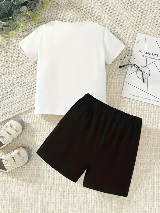 Moonlit Festive Baby Set - Top & Shorts