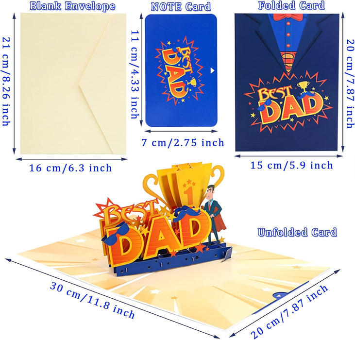 Super Dad 3D Pop-Up Card