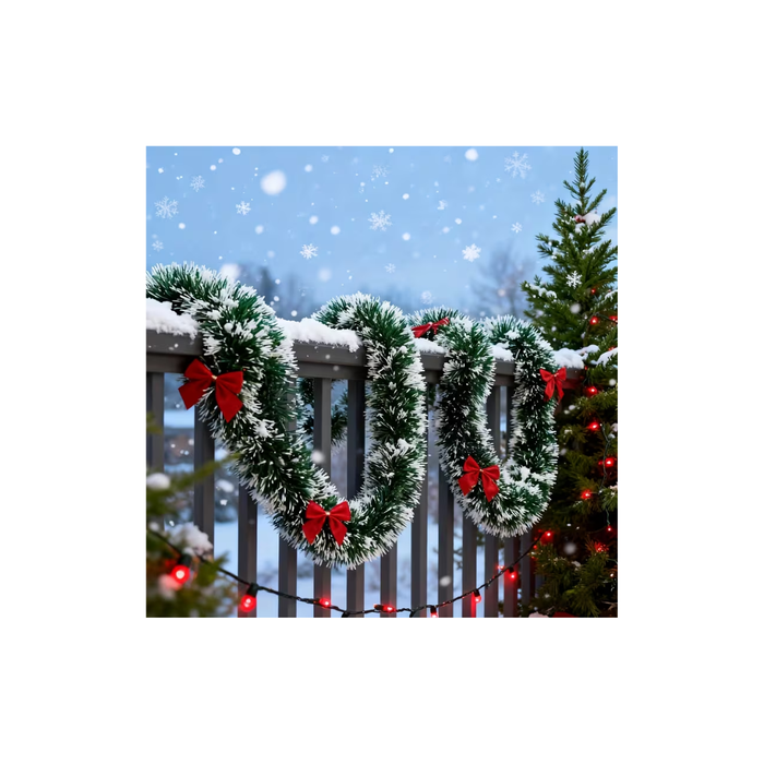 Decorative Flower Garland Holiday Season-7m