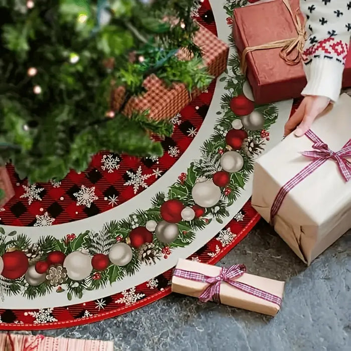 Glam Angel-Themed Christmas Tree Rug