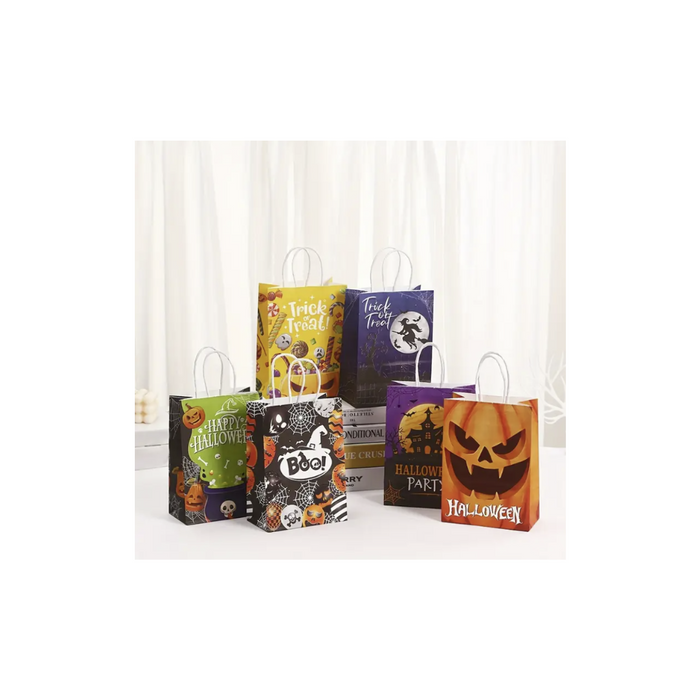 6 pcs Halloween Gift Bags 6  أكياس هدايا هالوين