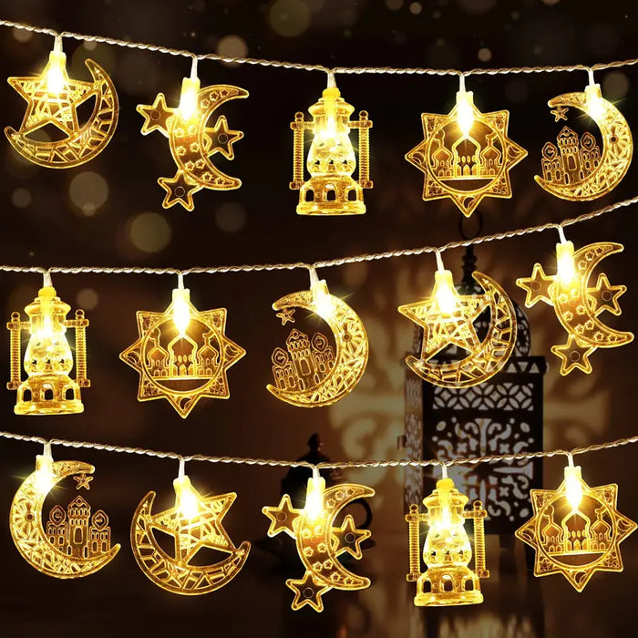 Ramadan Moon and Star Palace String Lights