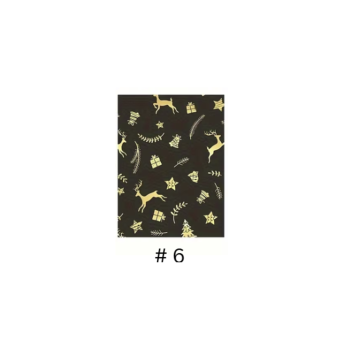 Black & Gold Christmas Wrapping Paper 1pcs