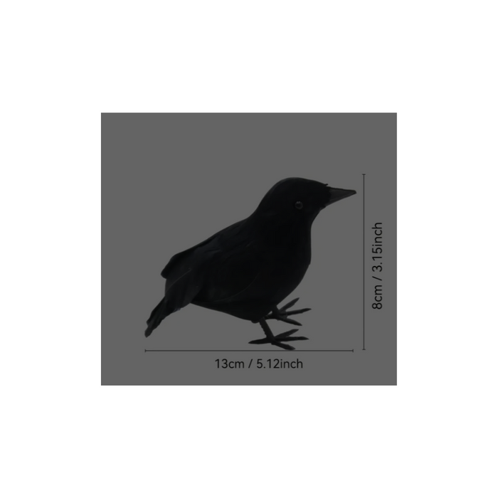Black Crow Halloween Decoration 5 pcs