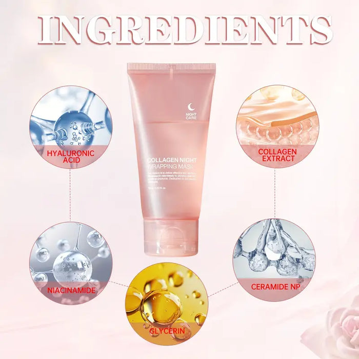Collagen Night Mask with Niacinamide & Hyaluronic Acid 75ml