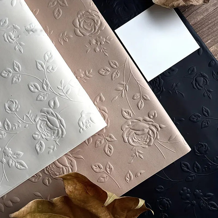Rose Embossed Wrapping Paper