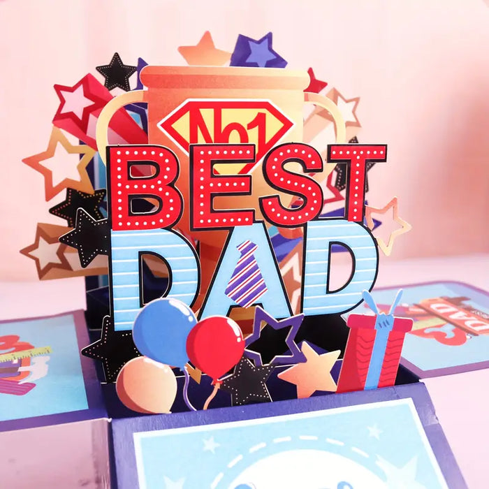 Best Dad 3D Pop-Up Card