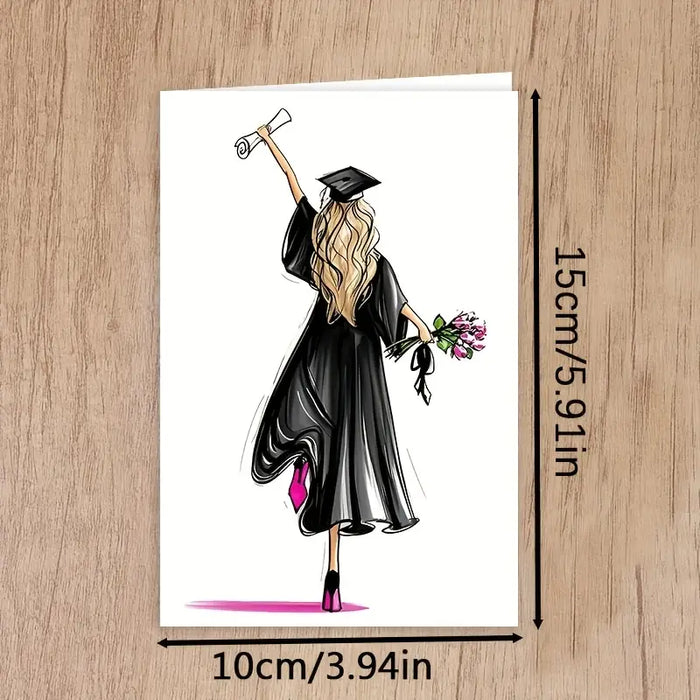 Floral Elegant Graduation Card