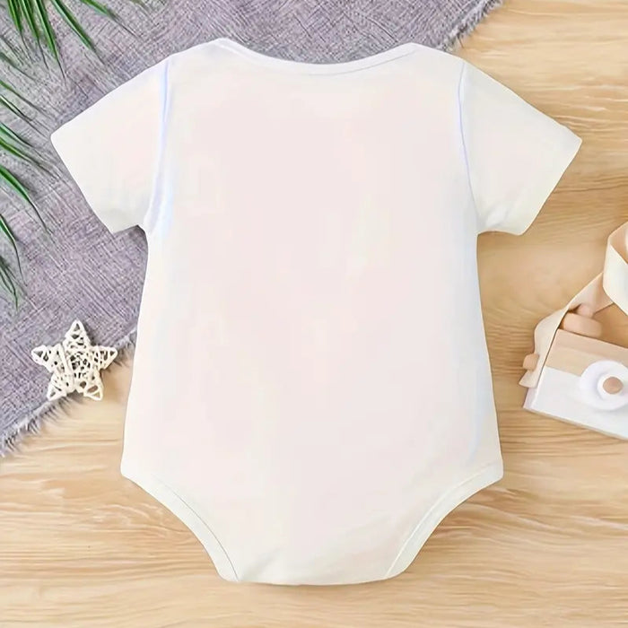 "Happy 1st Father's Day" Design Baby Jumpsuit