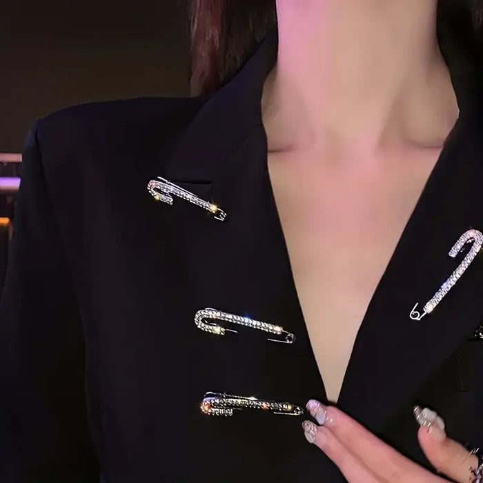 Luxe Rhinestone Large Pin Brooch