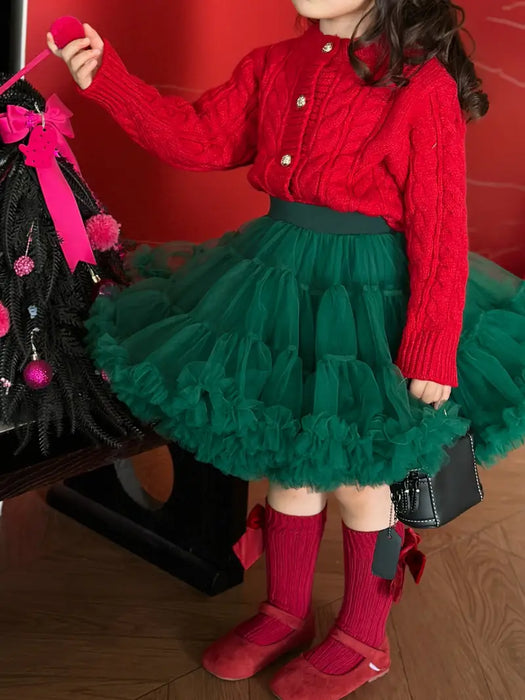 Green Baroque Princess Tutu Skirt