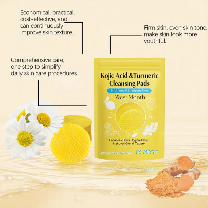 Kojic Acid & Turmeric Cleansing Pads (60pcs)