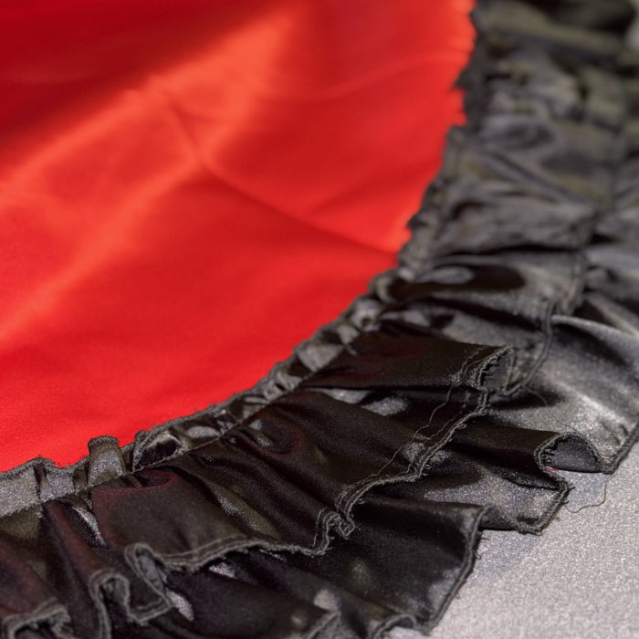 Girls’ Short Spanish Flamenco Satin Skirt Design B