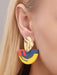 Color Block Geometric Earrings